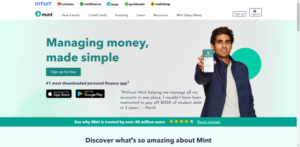 Mint.com- Best Overall